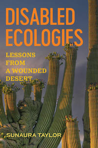  Lessons from a Wounded Desert" in yellow with a large cactus as the background.