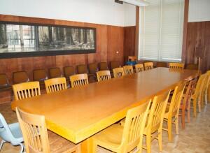103 Mulford - Classroom - Room Reservations - empty classroom with no chairs
