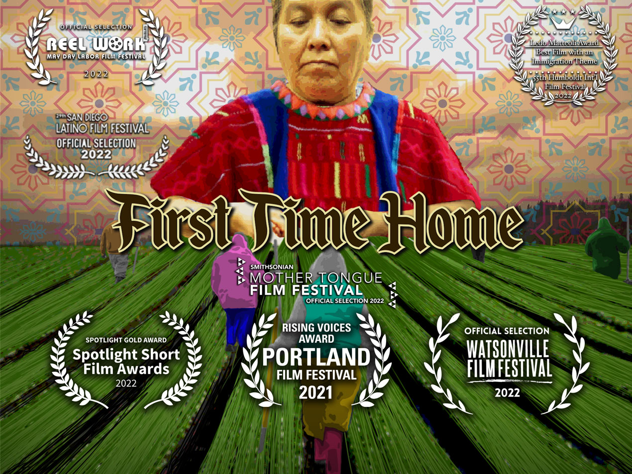 A poster for First Time Home, a film produced by Professor Seth Holmes.