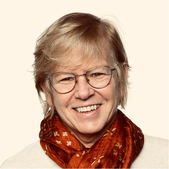 A stylized headshot of ESPM professor Nancy Lee Peluso.