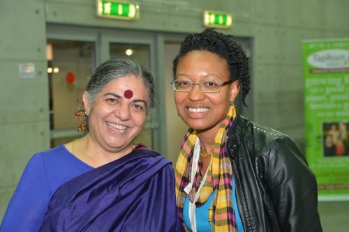 Vandana Shiva and Frances Roberts Gregory Terra Madre 2012