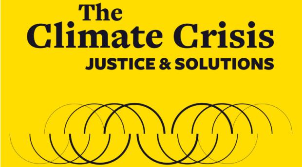 A yellow and black logo for the new Berkeley News series on climate solutions.