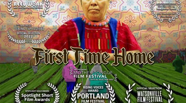 A poster for First Time Home, a film produced by Professor Seth Holmes.