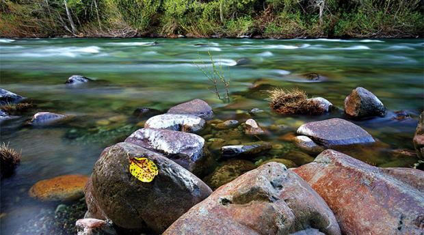 Image of flowing river with rocks