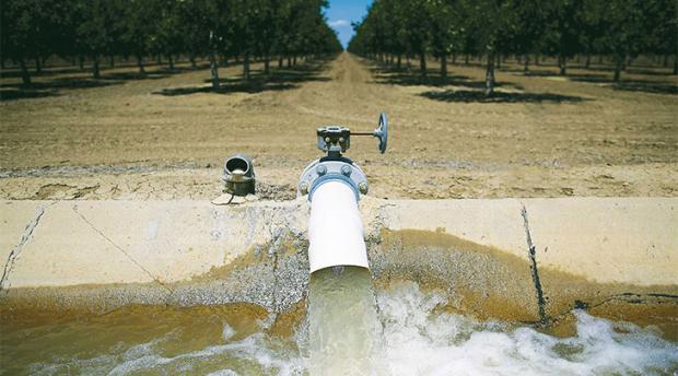 Image of water pipe in canal 